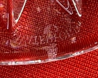 6pc Waterford Crystal Artisan Wine Glasses 8.4in H x 3in Diameter at opening.