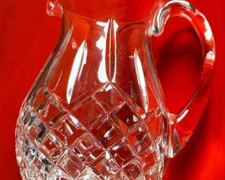 Waterford Crystal Lismore 60oz Water Pitcher 8.75in H x 5.75x 7.2in HxWxD
