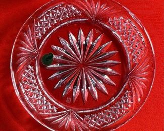 Waterford Crystal Dessert Dome Samuel Miller Collection 2pc Dome: 6in H x 4.5in diameter Plate: 7.95in Diameter