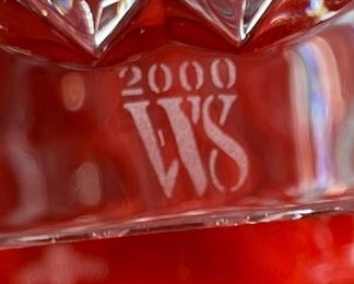 Waterford Crystal Dessert Dome Samuel Miller Collection 2pc Dome: 6in H x 4.5in diameter Plate: 7.95in Diameter