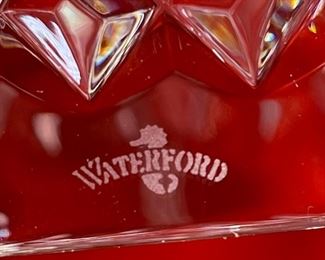 Waterford Crystal Dessert Dome Samuel Miller Collection 2pc Dome: 6in H x 4.5in diameter Plate: 7.95in Diameter