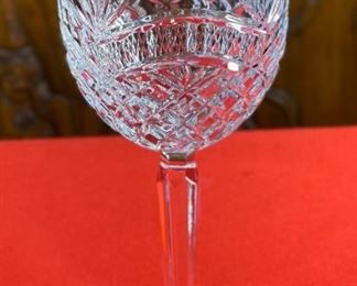 #2 6pc Waterford Crystal Artisan Wine Glasses 8.45in H x 3in Diameter Opening