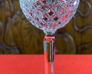 #2 6pc Waterford Crystal Artisan Wine Glasses 8.45in H x 3in Diameter Opening