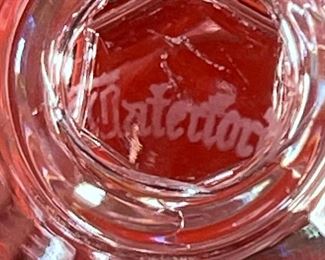 12 Waterford Crystal Alana Claret Wine Glasses 5.85in H x 3in diameter at opening