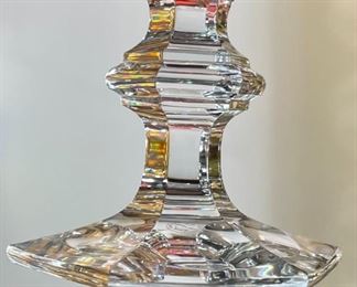 6pc Baccarat Harcourt Versailles Tall Water Goblets Crystal Glasses 6.5in h x 3.5in Diameter at opening