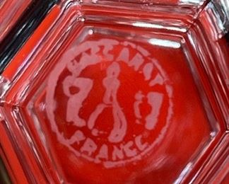 6pc Baccarat Harcourt Versailles Tall Water Goblets Crystal Glasses 6.5in h x 3.5in Diameter at opening