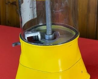 Vintage Hershey-Ets 1 Cent Candy Vending Machine Coin op Dispenser Hershey Gumball Abbey Mfg 12x6.5x7in HxWxD