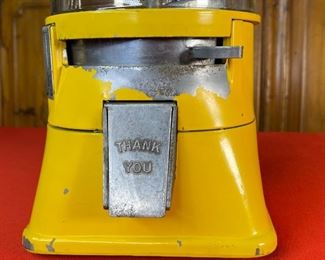 Vintage Hershey-Ets 1 Cent Candy Vending Machine Coin op Dispenser Hershey Gumball Abbey Mfg 12x6.5x7in HxWxD