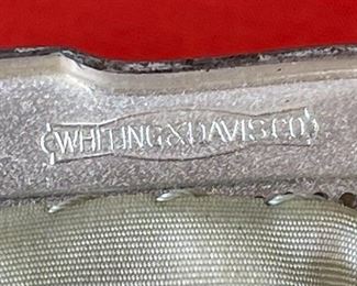 Whiting & Davis Silver Mesh Purse 5.25x7in HxWxD