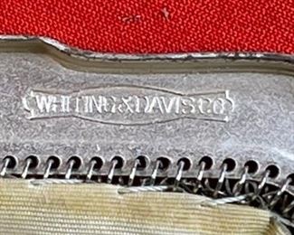Whiting & Davis Silver Mesh Purse 5.25x7in HxWxD