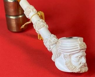 Vintage Meerschaum Tobacco pipe 12in long