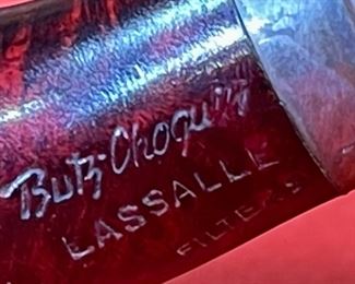 6pc Tobacco Pipe Lot with Burl Wood Case Case: 2.75x10.75x9.5in