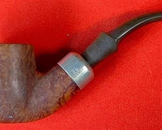 6pc Tobacco Pipe Lot with Burl Wood Case Case: 2.75x10.75x9.5in