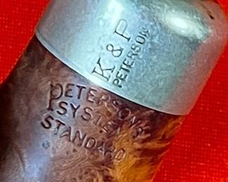 6pc Tobacco Pipe Lot with Burl Wood Case Case: 2.75x10.75x9.5in