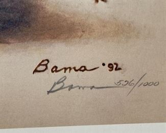 Signed James Bama Northern Cheyenne Wolf Scout Litho Greenwich Workshop Print Print: 24.75x16.5in