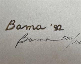 Signed James Bama Crow Cavalry Scout Litho Greenwich Workshop Print w/ COA Print: 24.75x16.5in