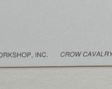 Signed James Bama Crow Cavalry Scout Litho Greenwich Workshop Print w/ COA Print: 24.75x16.5in