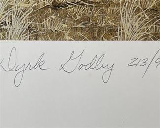 Signed Dyrk Godby Countin' 'Em Out Litho Print Print: 17x20in