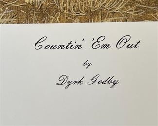 Signed Dyrk Godby Countin' 'Em Out Litho Print Print: 17x20in
