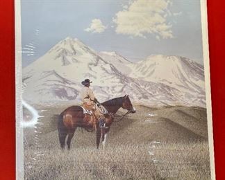 Signed Dyrk Godby Mt Shasta Litho Print Print: 24x19in