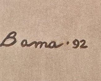 Signed James Bama Sioux Subchief Greenwich Workshop Signed Print Framed Frame: 28.75x20.75in