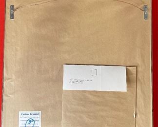 Signed James Bama Sioux Subchief Greenwich Workshop Signed Print Framed Frame: 28.75x20.75in