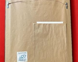 James Bama Blackfeet War Robe Greenwich Workshop Signed Print Framed Frame: 28.75x20.75in