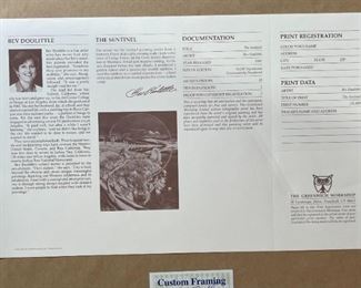 Signed Bev Doolittle The Sentinel Framed Litho Print with COA Frame: 25.5x21.5in