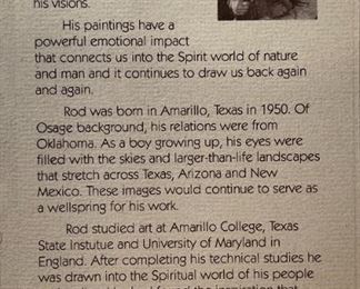 Signed Rod Bearcloud Berry Voices of The Ancient Ones Framed Litho Print Frame: 29x25in