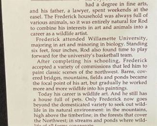 Signed Rod Frederick The Long Run Framed Litho Print Frame: 19.75 x 56in