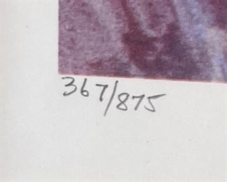 Signed Barbara A Wood Tara Framed LIHTO Print Frame: 21.5x17.5in