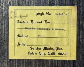 Signed Barbara A Wood Tara Framed LIHTO Print Frame: 21.5x17.5in