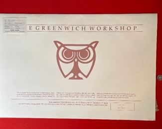 Signed Scott Kennedy Fish Tales (Tails) Numbered Limited Edition Litho Print Print: 26 3/8 x 14 5/8 in