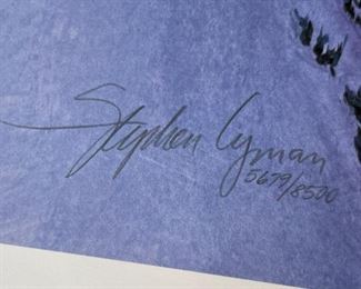 Signed Stephen Lyman Warmed By The View Limited Edition Litho Print Numbered Print: 28 3/8x 32in