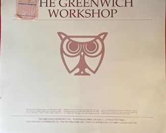 Signed Stephen Lyman Warmed By The View Limited Edition Litho Print Numbered Print: 28 3/8x 32in