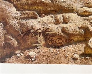 Signed Frank C. McCarthy Pony Express Litho Print Numbered Limited Edition Print: 24x33 1/4in