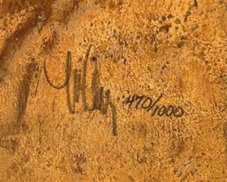 Signed Frank C. McCarthy Pony Express Litho Print Numbered Limited Edition Print: 24x33 1/4in