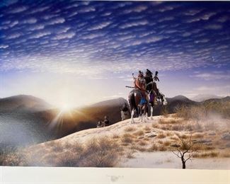 Signed Donald Vann American Indian National Exposition of Arts & Education Asheville North Carolina Litho Print Poster Poster: 29x23in