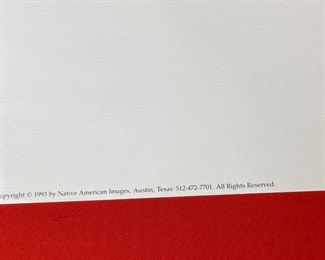 Signed Donald Vann American Indian National Exposition of Arts & Education Asheville North Carolina Litho Print Poster Poster: 29x23in