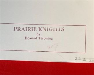Signed Howard Terpning Prairie Knights Litho Print Limited Edition Print: 21.75x25in