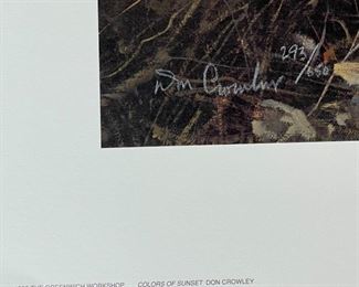 Signed Don Crowley Colors of The Sunset Litho Print Limited Edition Print: 21.75x26in