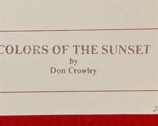 Signed Don Crowley Colors of The Sunset Litho Print Limited Edition Print: 21.75x26in