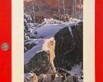 Signed Rod Frederick Breaking the Ice Litho Print Limited Edition Print: 10 5/8 x 44.