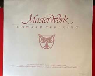 Signed Howard Terpning Digging In At Sappa Creek Litho Print Print: 31x36in