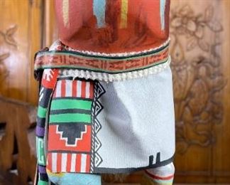Vintage Hopi KWA Kachina Eagle Tino Youvella Native American Katsina 20x26x7in HxWxD