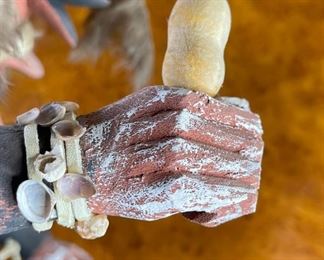 Vintage Hopi Mudhead Kachina Tuhavi and Koyemsi Native American Koyemsi Katsina 24.75x10x9in HxWxD