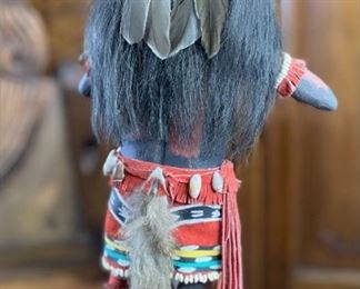 Vintage Hopi Snake Dancer Kachina Doll Tino Youvella Native American Katsina 15.5x8x6in HxWxD