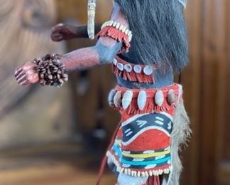Vintage Hopi Snake Dancer Kachina Doll Tino Youvella Native American Katsina 15.5x8x6in HxWxD