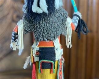 Vintage Hopi Kachina Leo Lacapa Jr. Native American Katsina 17x8.5x6.5in HxWxD