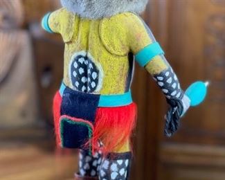 AS-IS Vintage Hopi Kachina Buddy Lewis 1974 Native American 16x7.5x5in HxWxD
